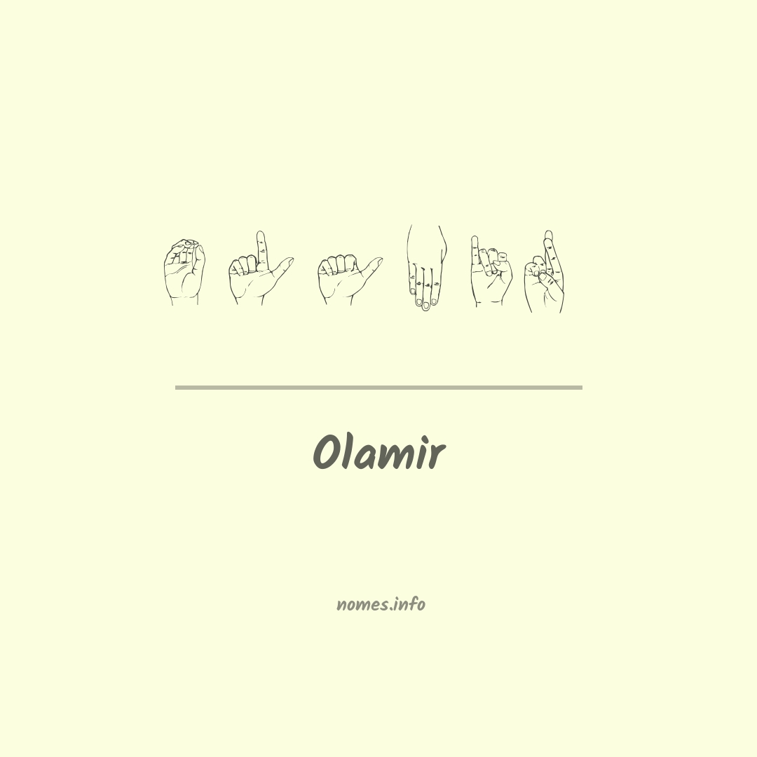 Olamir em Libras