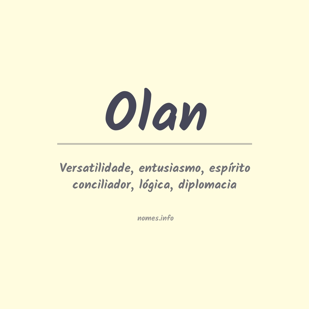 Significado do nome Olan