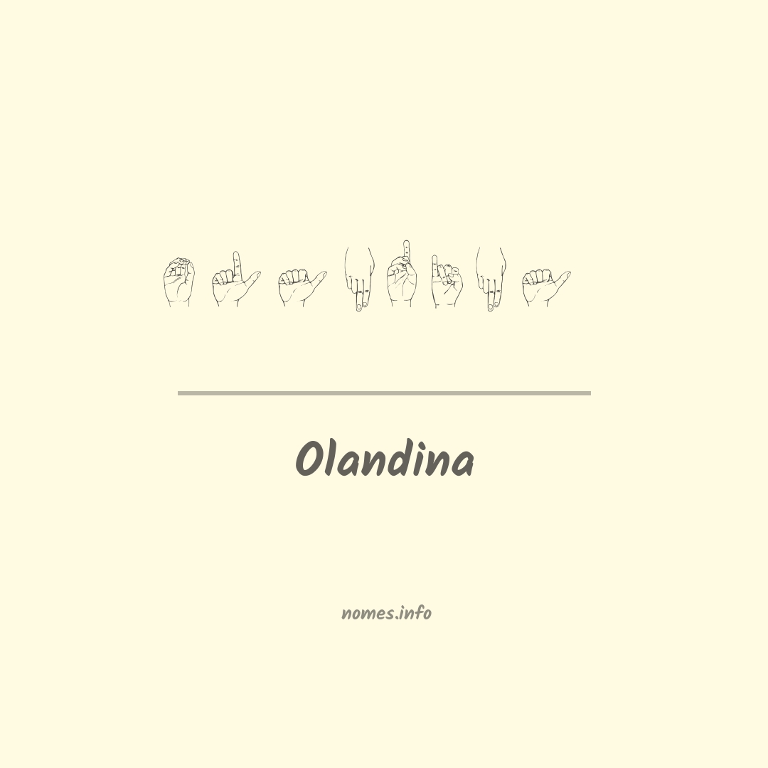 Olandina em Libras