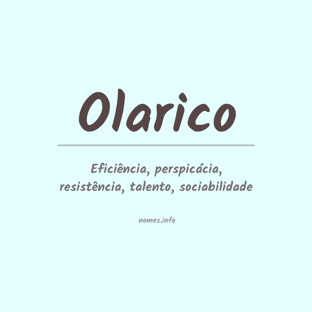 Significado do nome Olarico