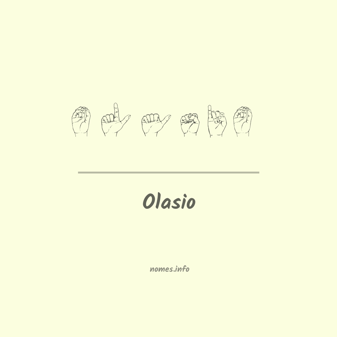 Olasio em Libras
