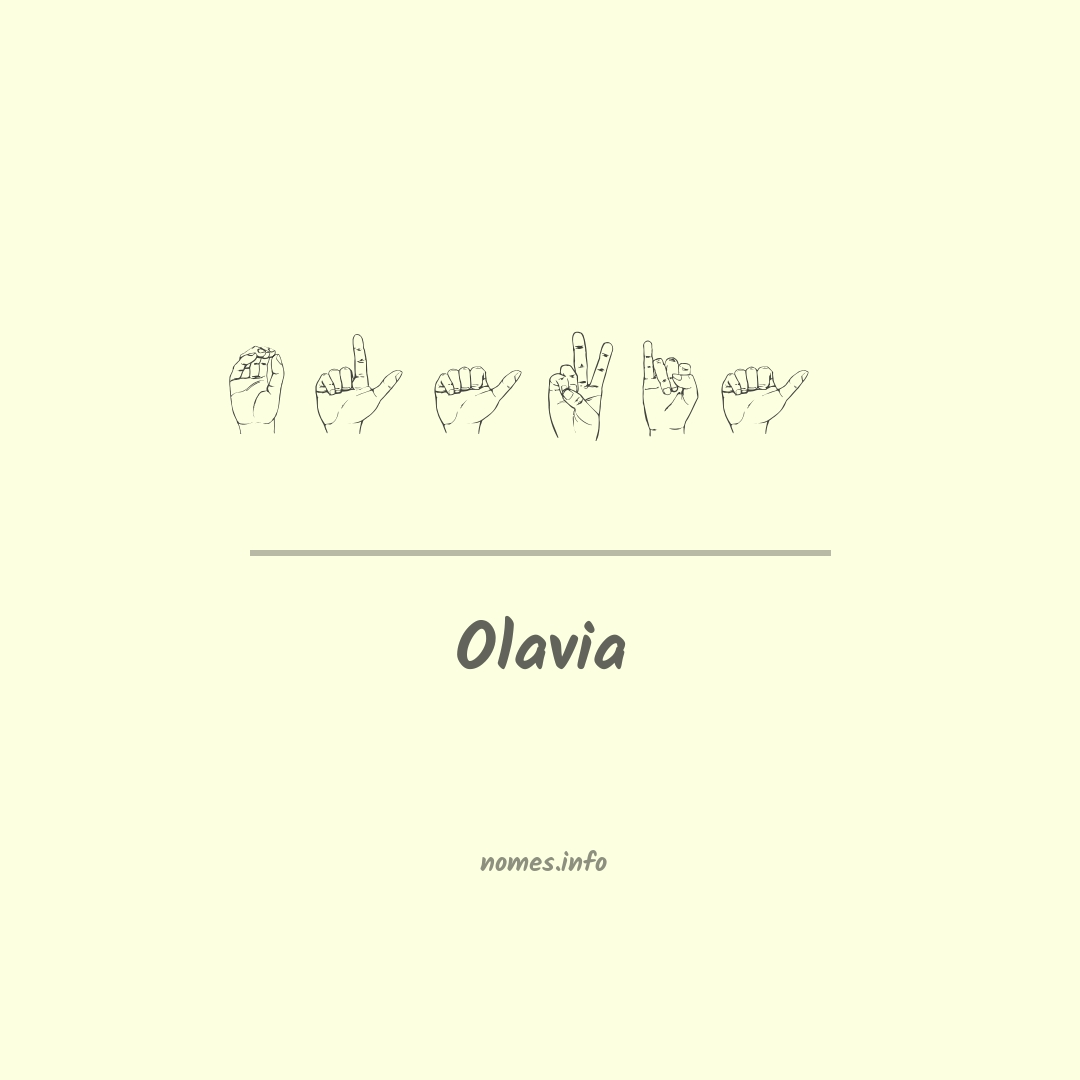 Olavia em Libras