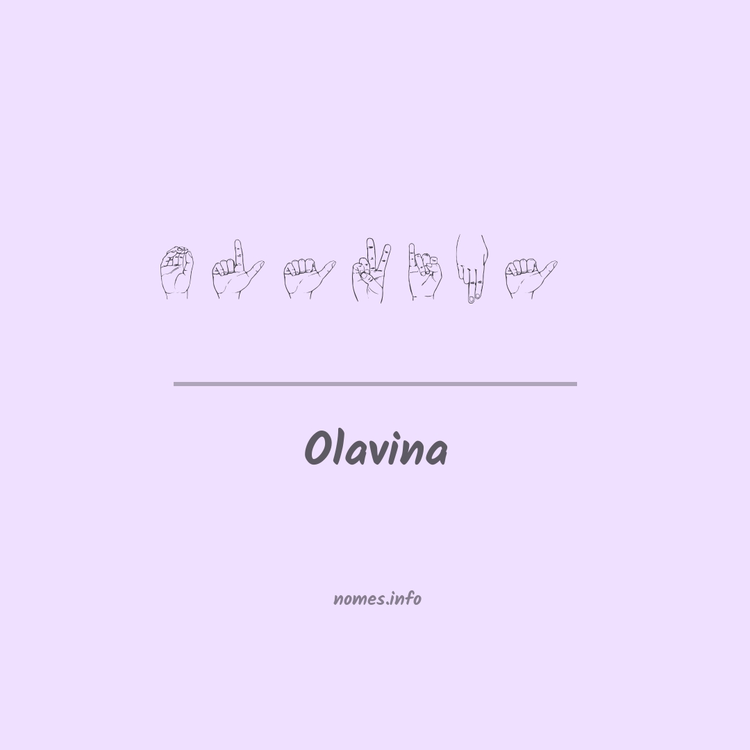 Olavina em Libras
