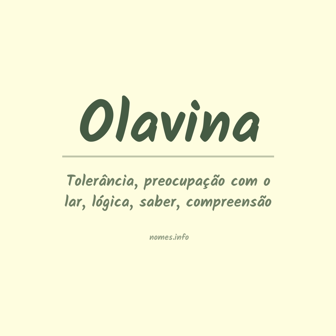 Significado do nome Olavina