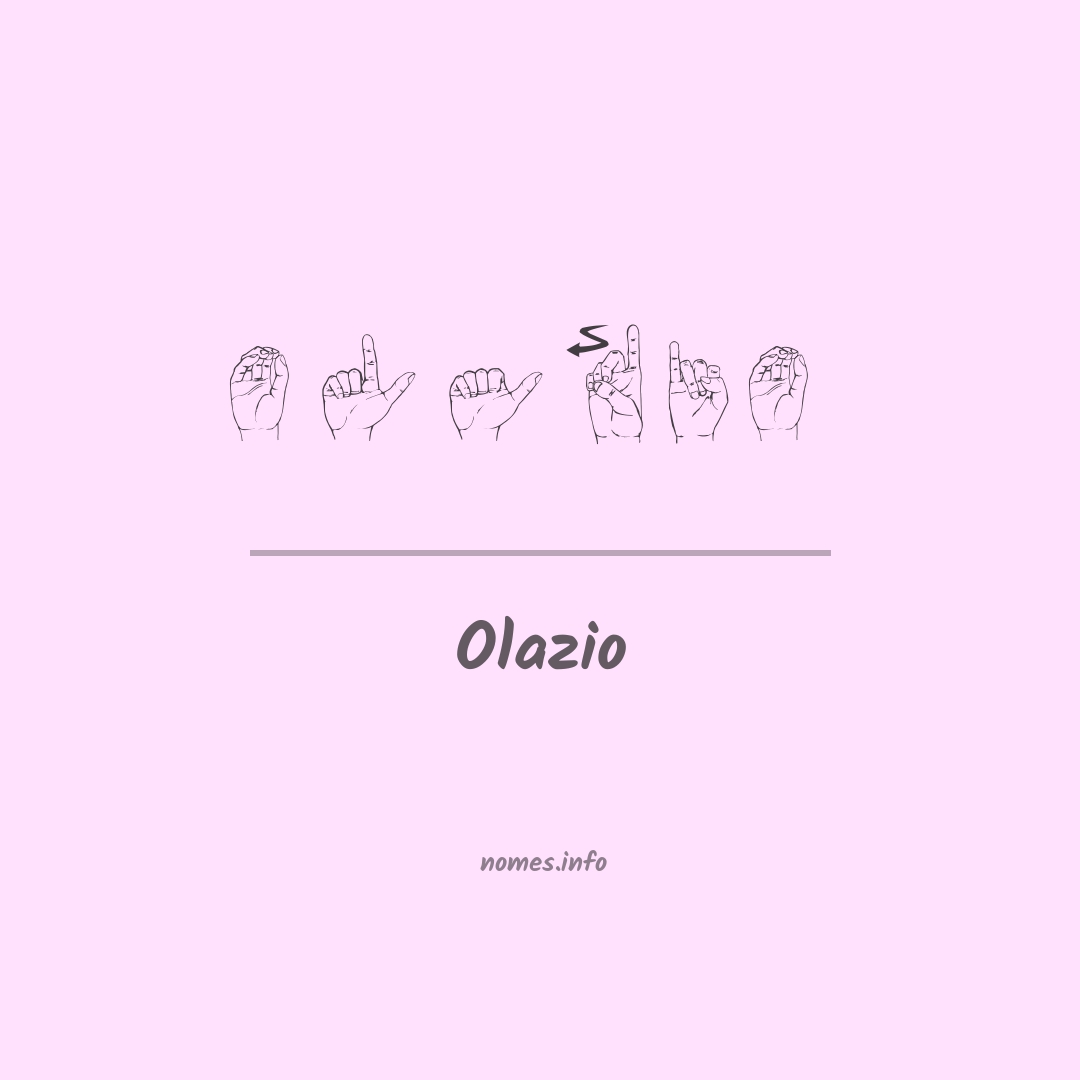 Olazio em Libras