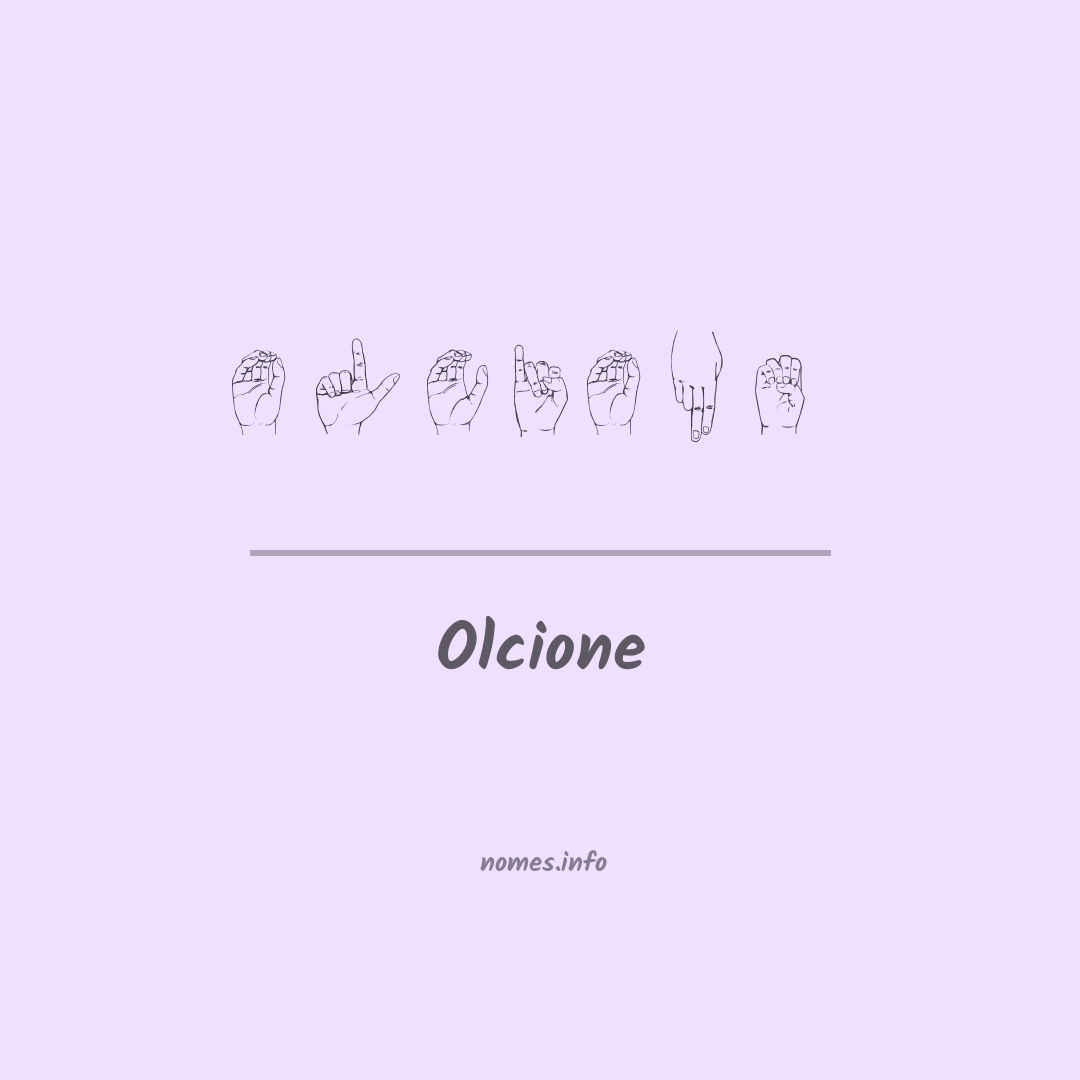 Olcione em Libras