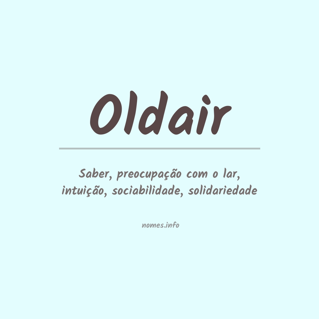 Significado do nome Oldair