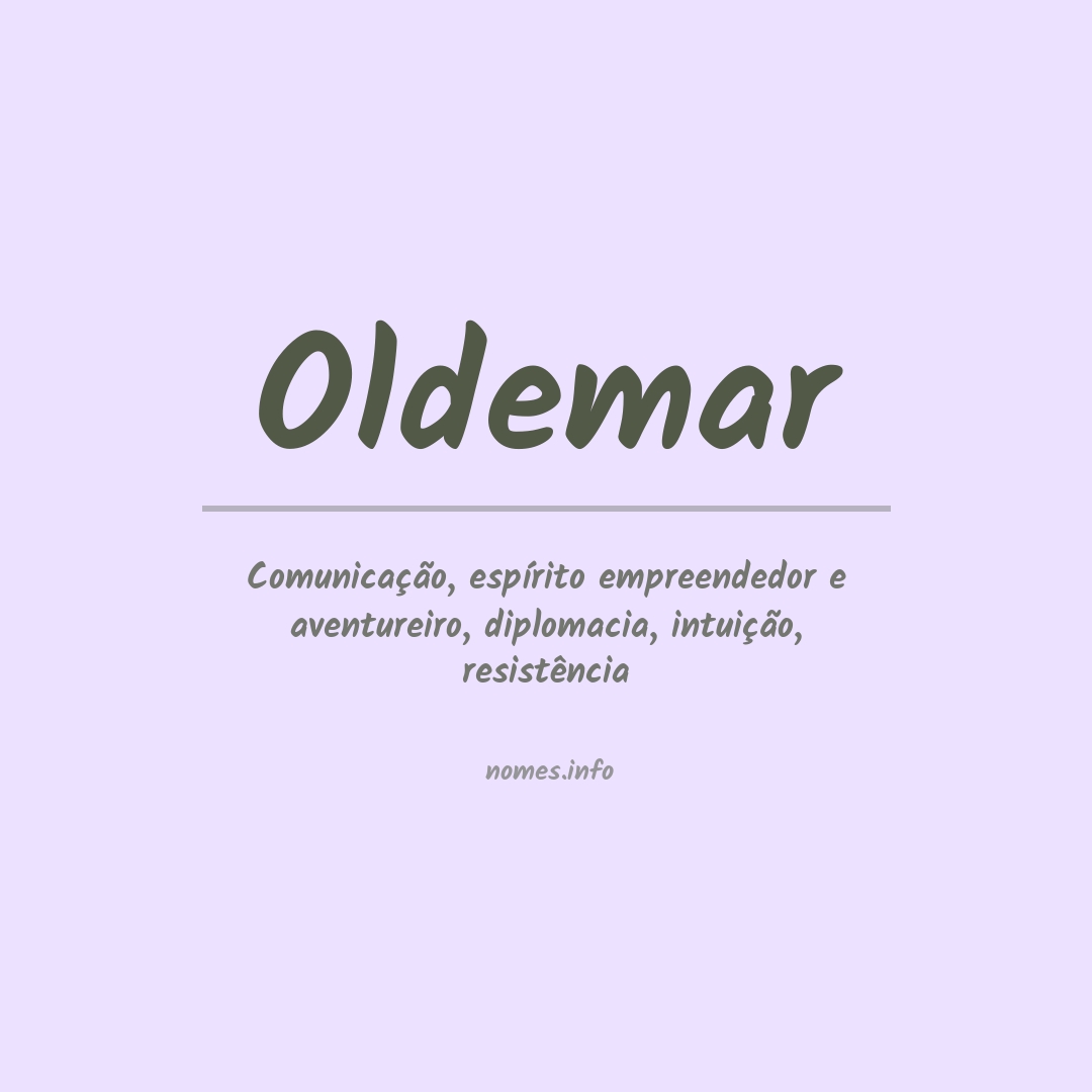 Significado do nome Oldemar