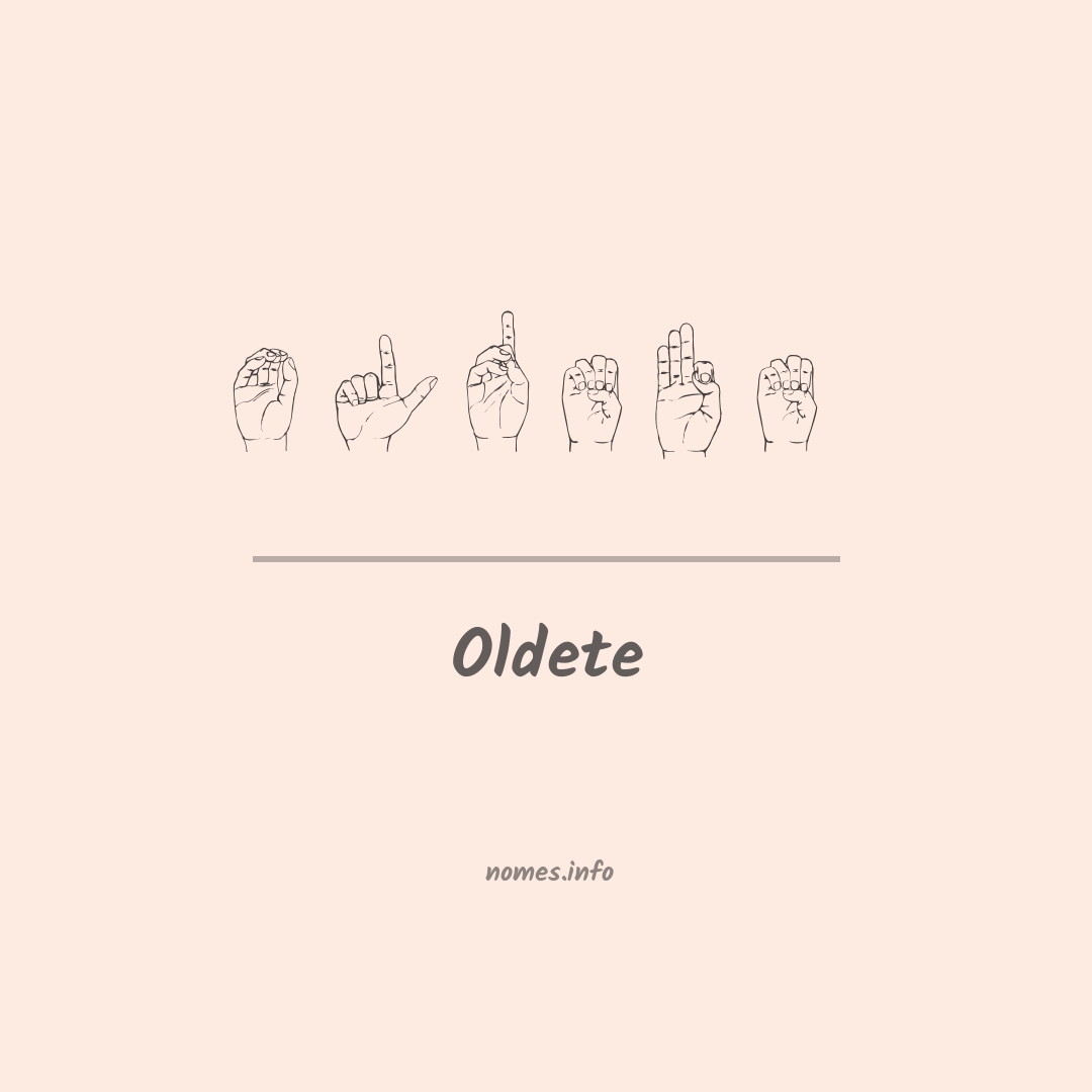 Oldete em Libras