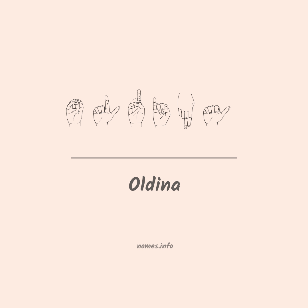 Oldina em Libras Oldina em Libras