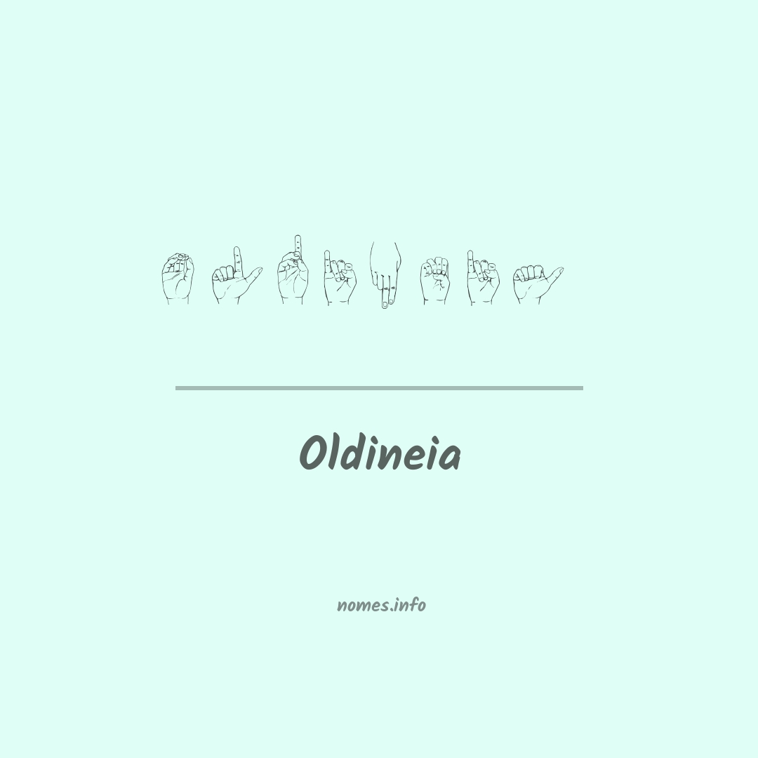 Oldineia em Libras
