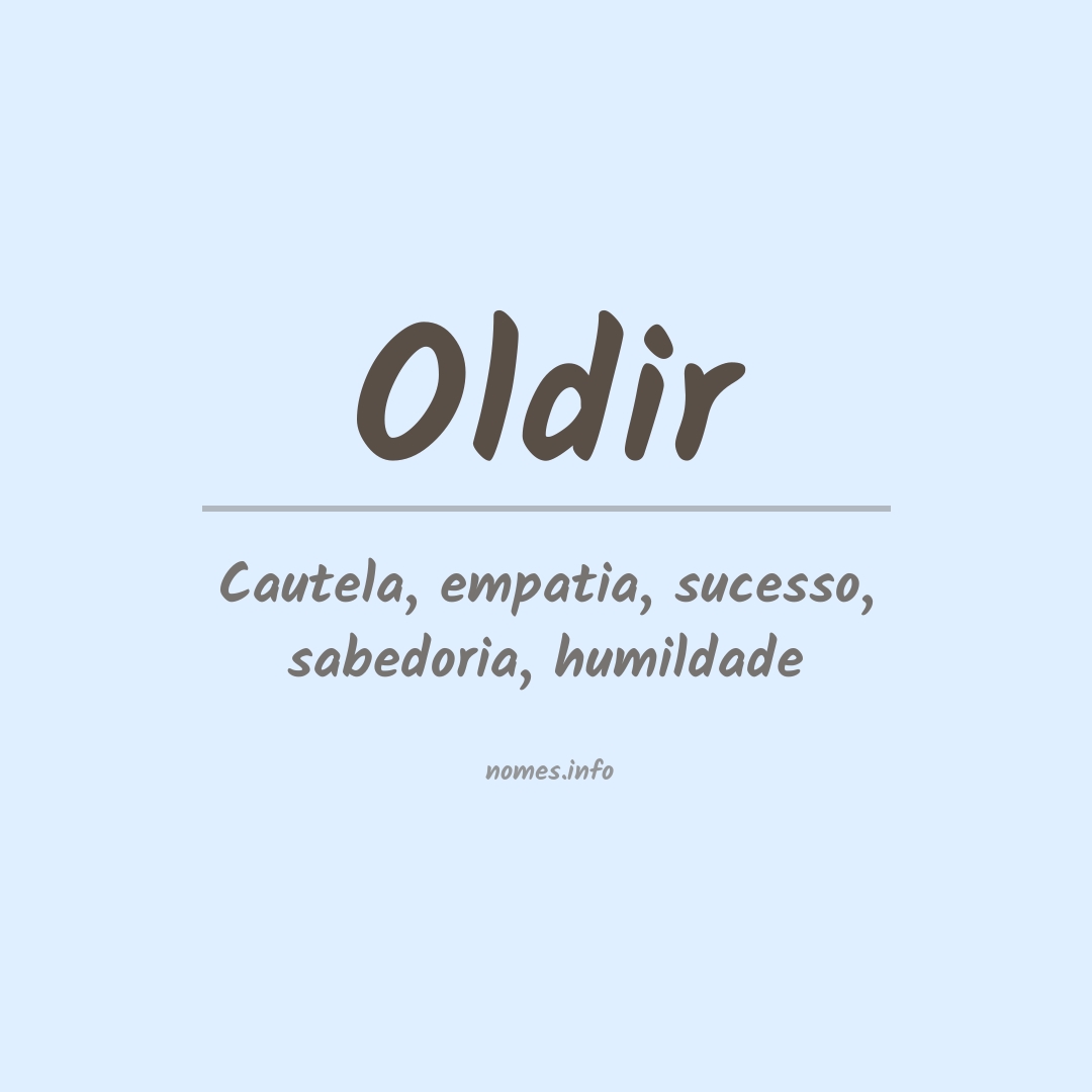 Significado do nome Oldir