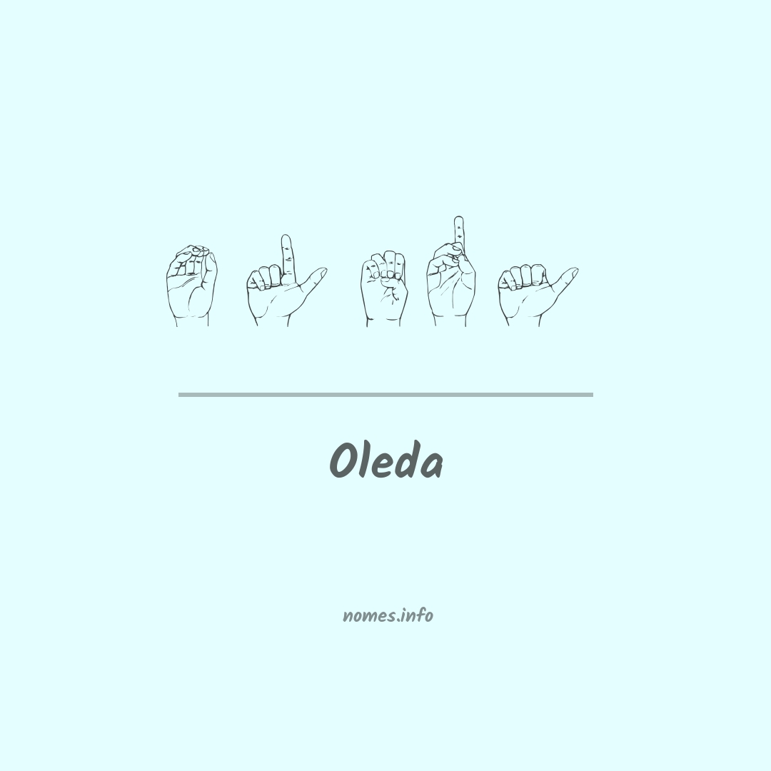 Oleda em Libras