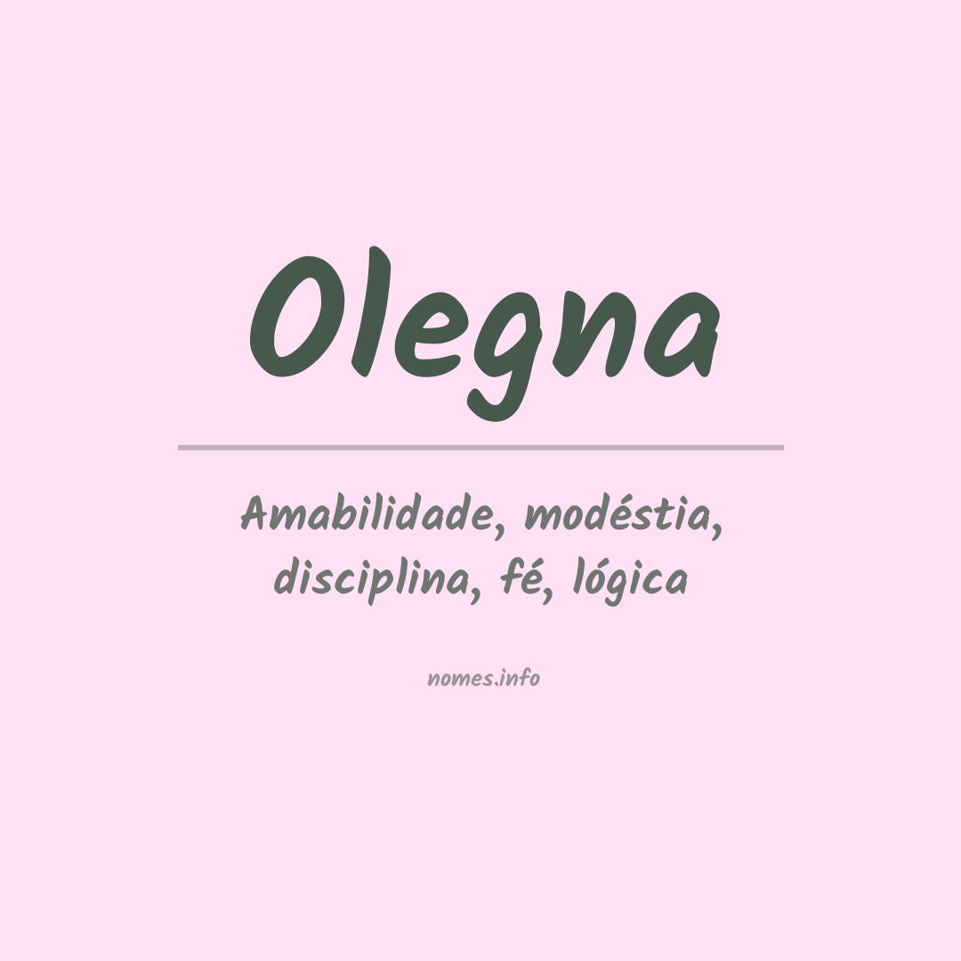 Significado do nome Olegna