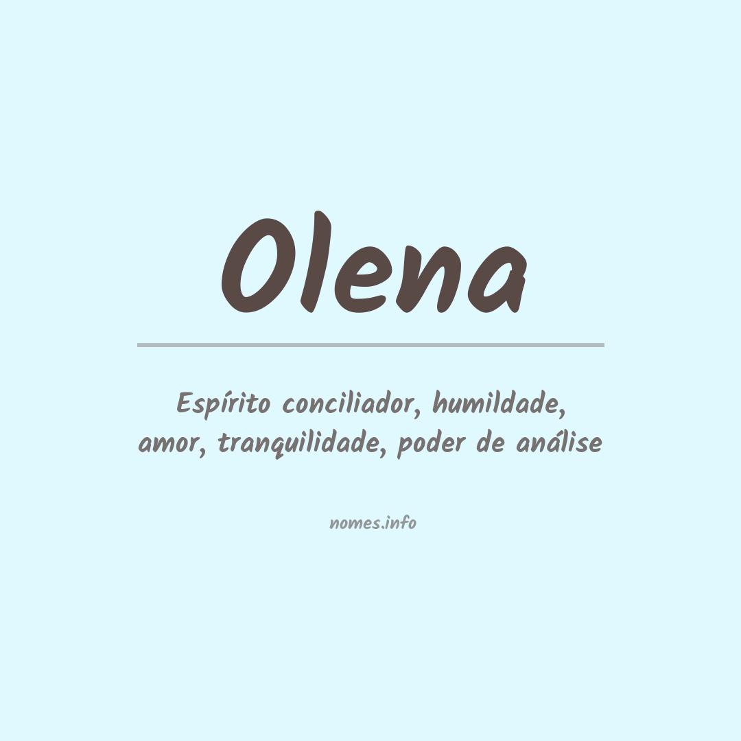 Significado do nome Olena