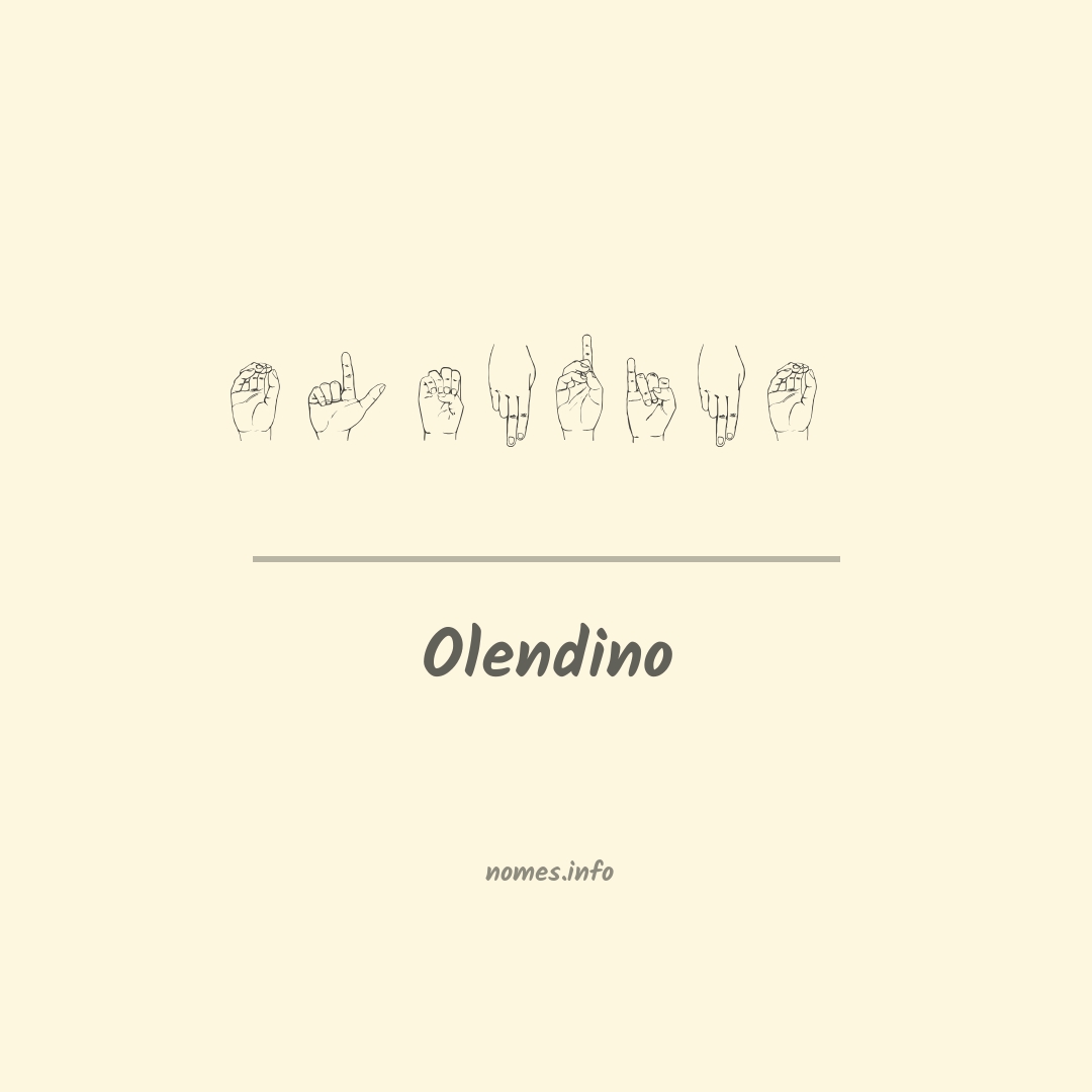 Olendino em Libras