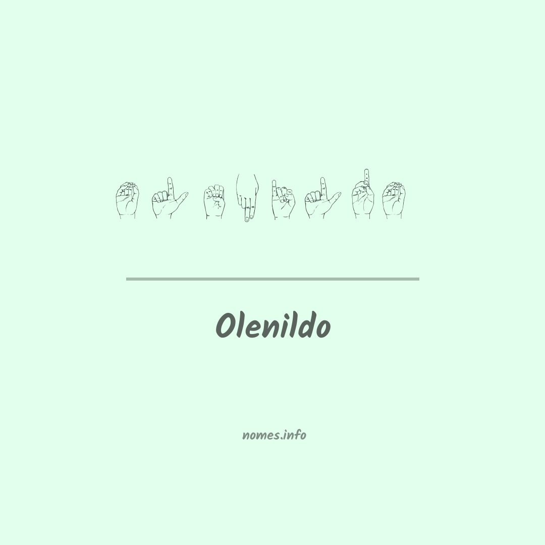 Olenildo em Libras