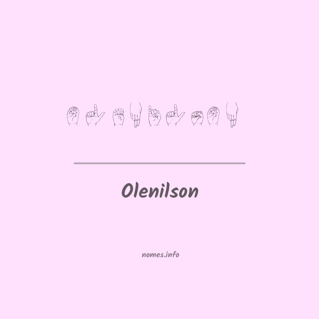 Olenilson em Libras