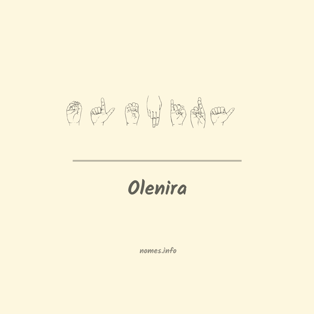 Olenira em Libras