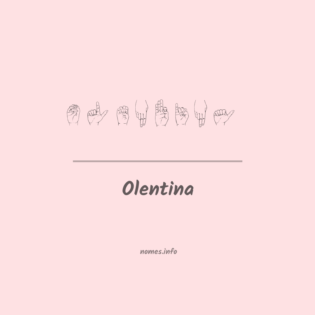 Olentina em Libras