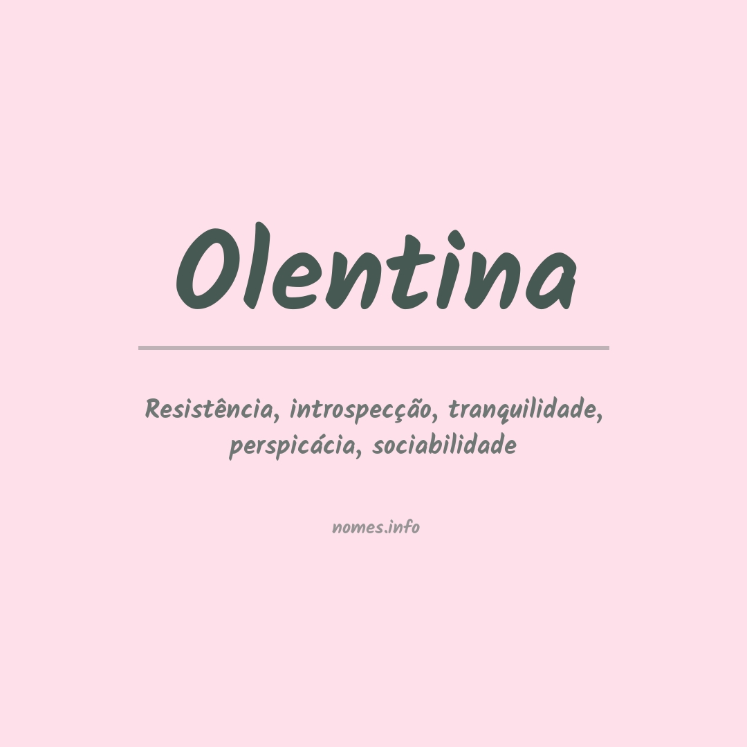 Significado do nome Olentina