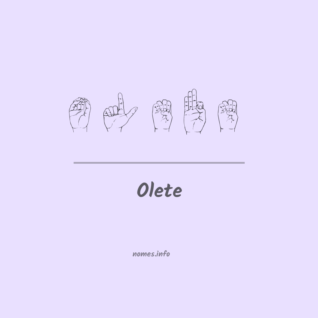 Olete em Libras