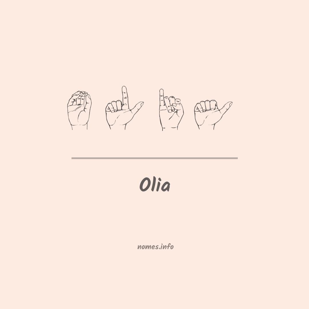 Olia em Libras