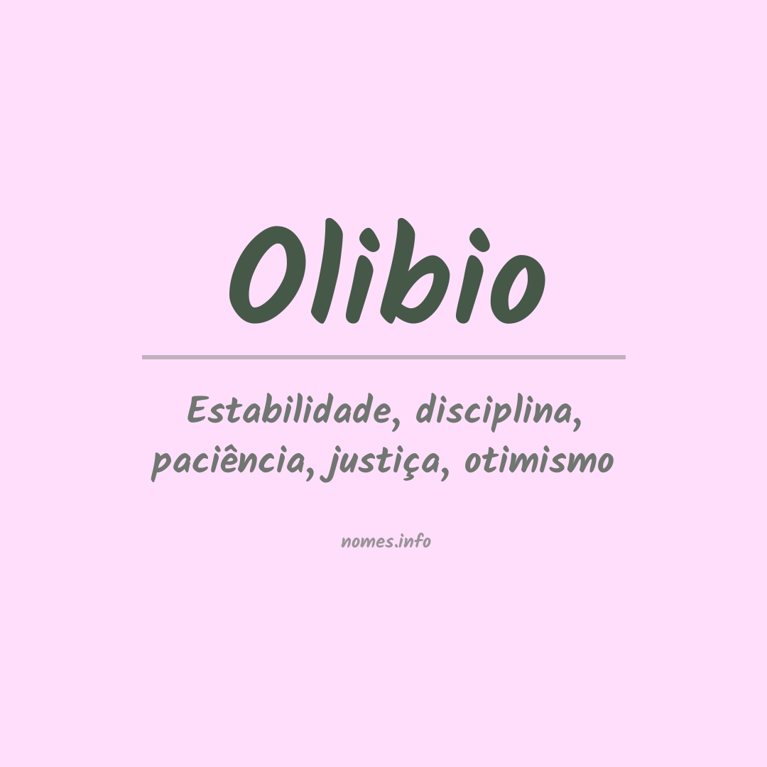 Significado do nome Olibio