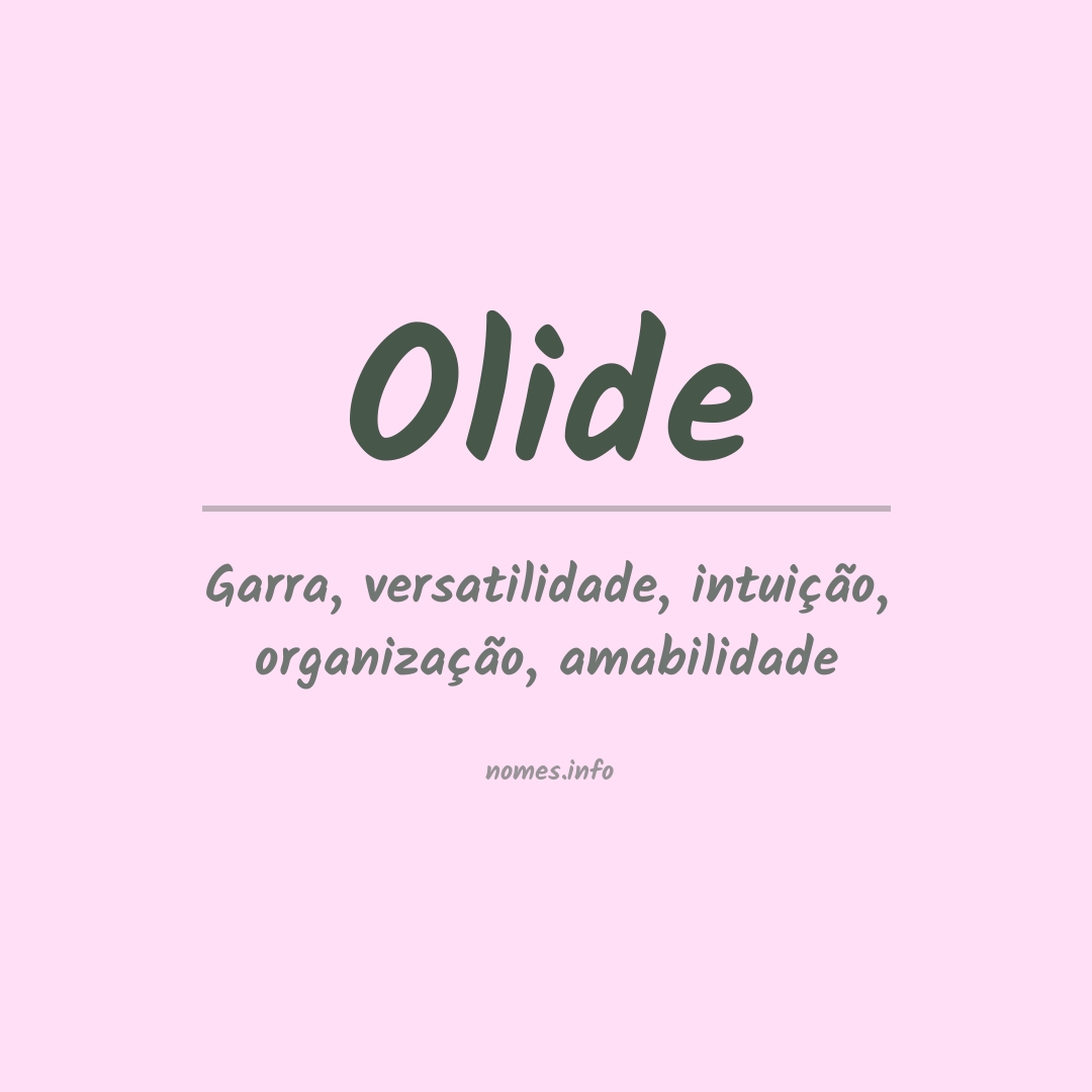 Significado do nome Olide