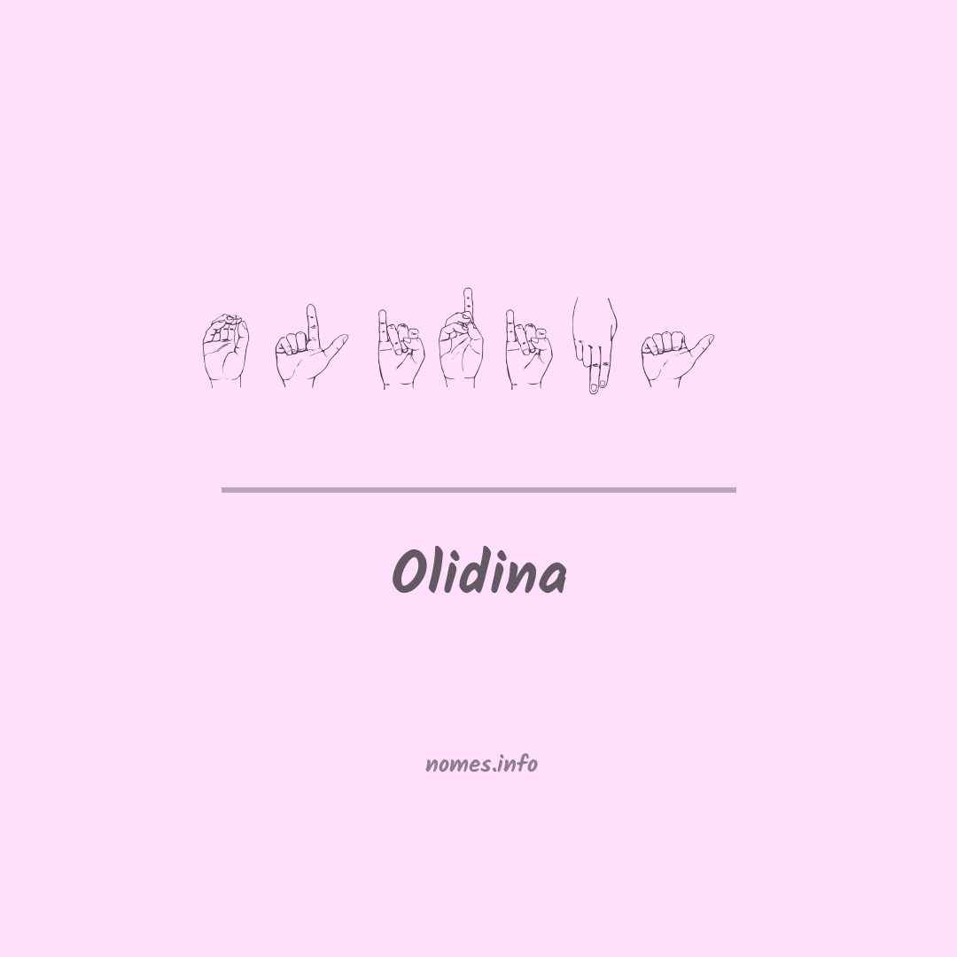 Olidina em Libras