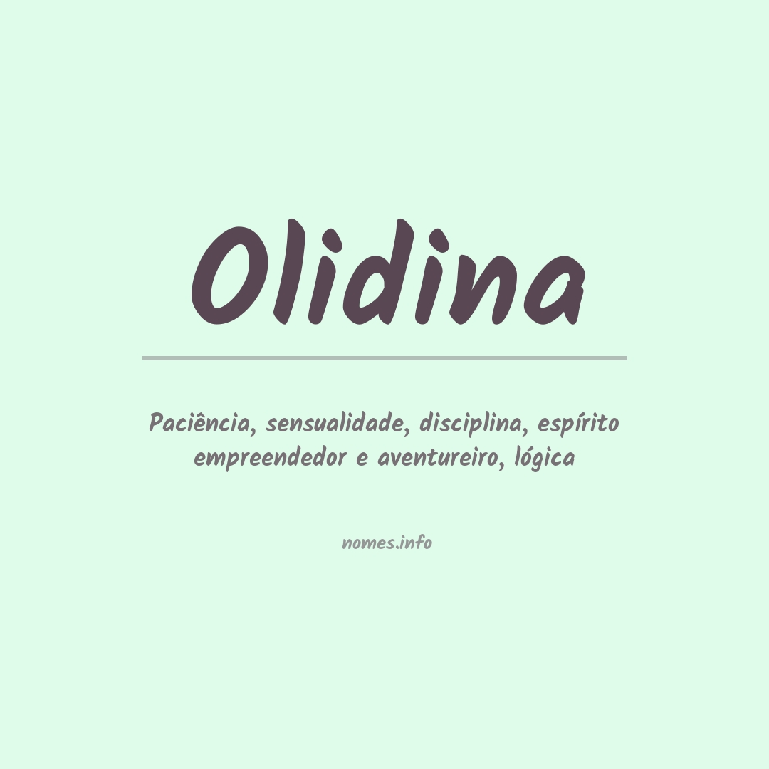 Significado do nome Olidina