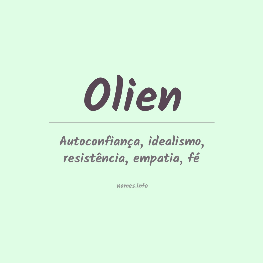 Significado do nome Olien