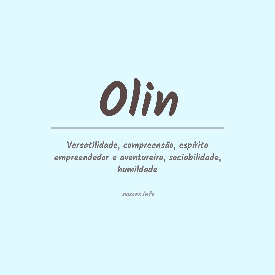 Significado do nome Olin