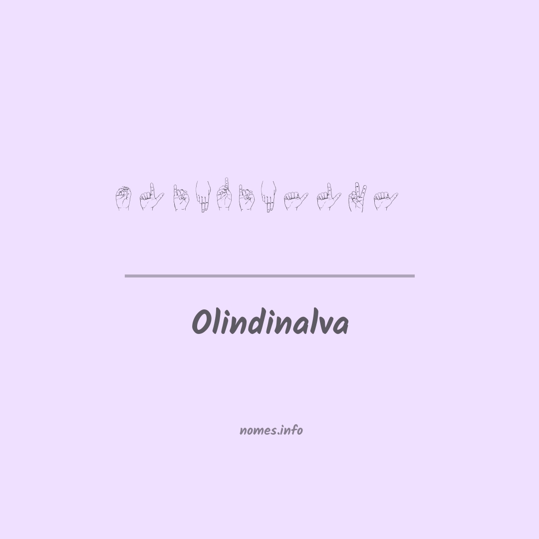 Olindinalva em Libras