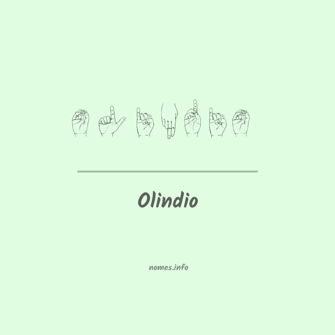 Olindio em Libras