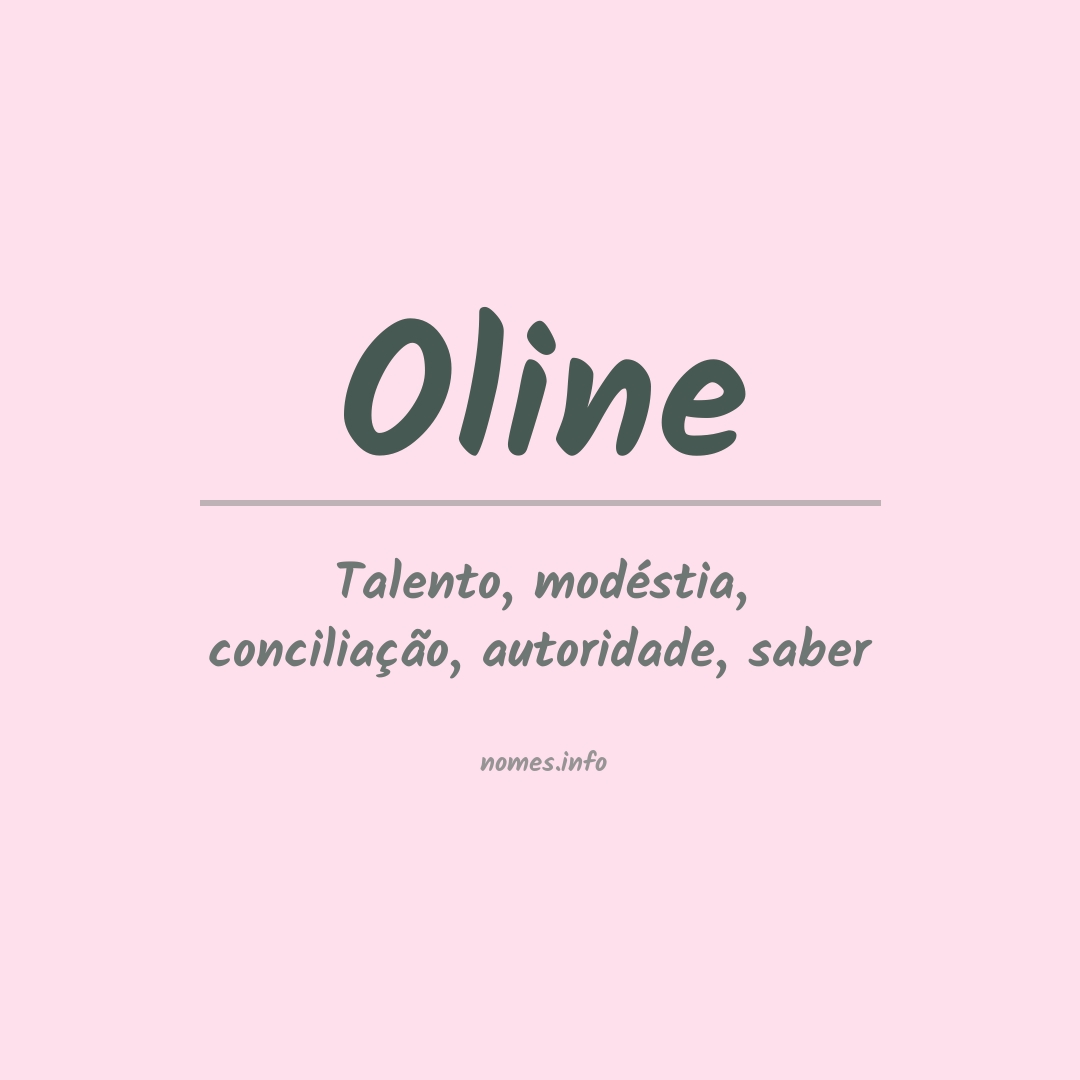 Significado do nome Oline