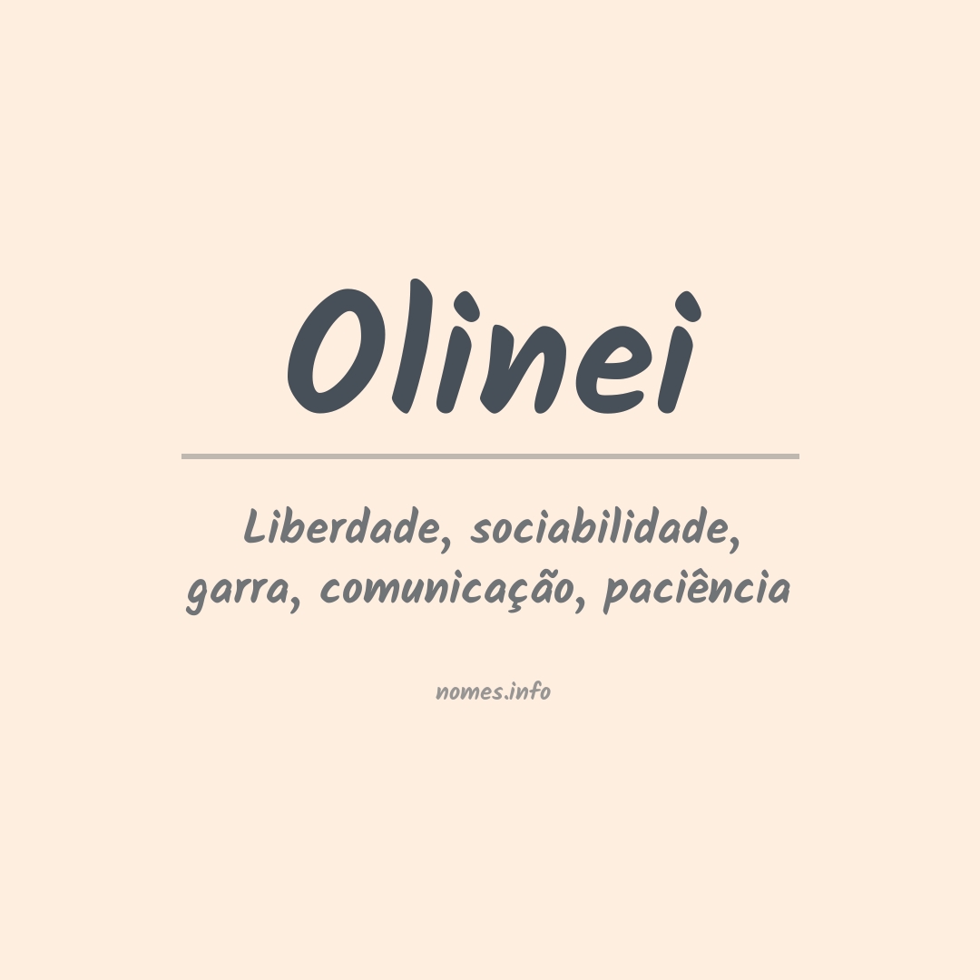 Significado do nome Olinei