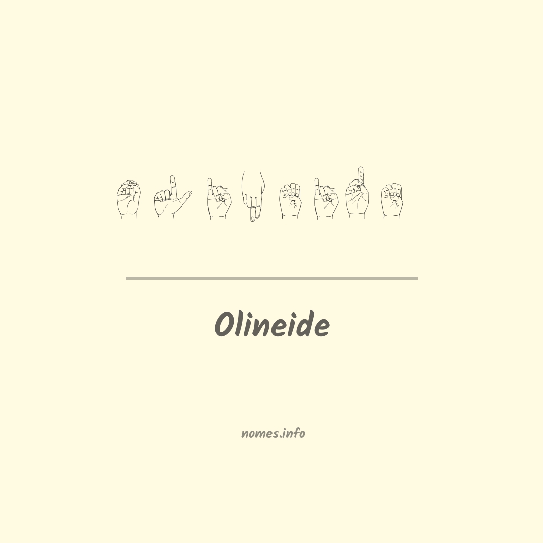 Olineide em Libras