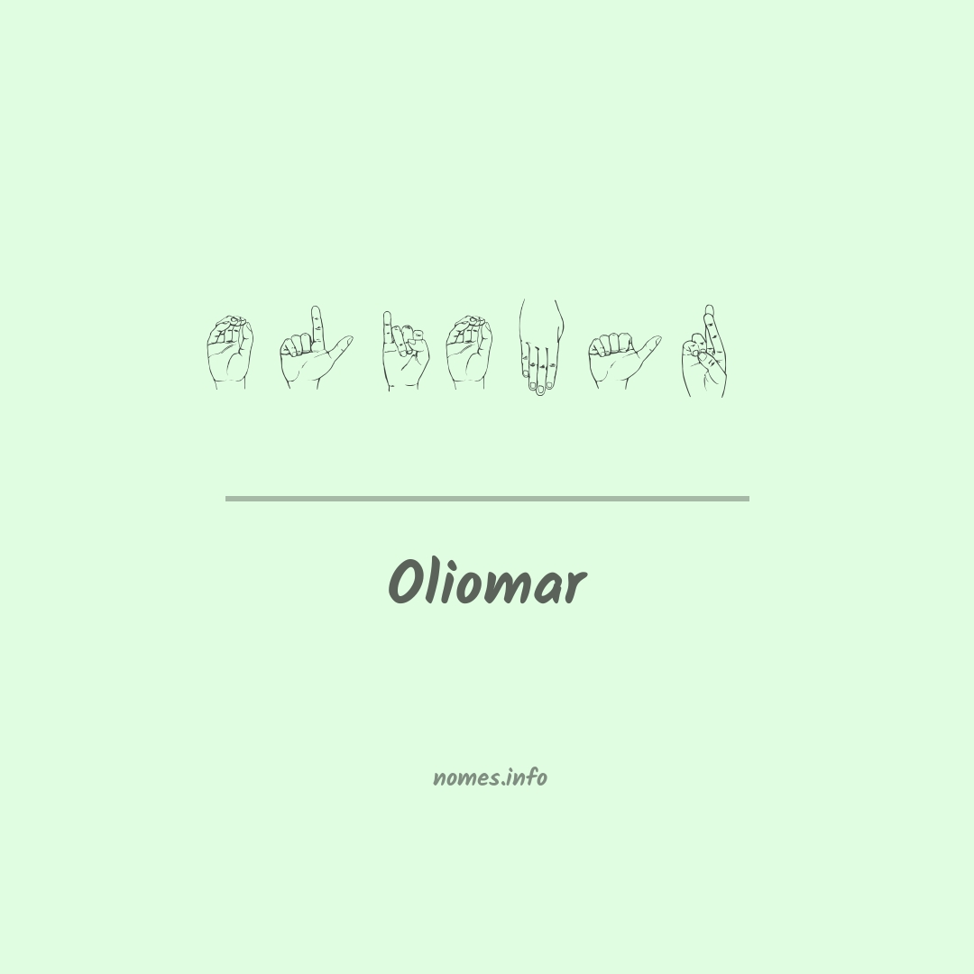 Oliomar em Libras
