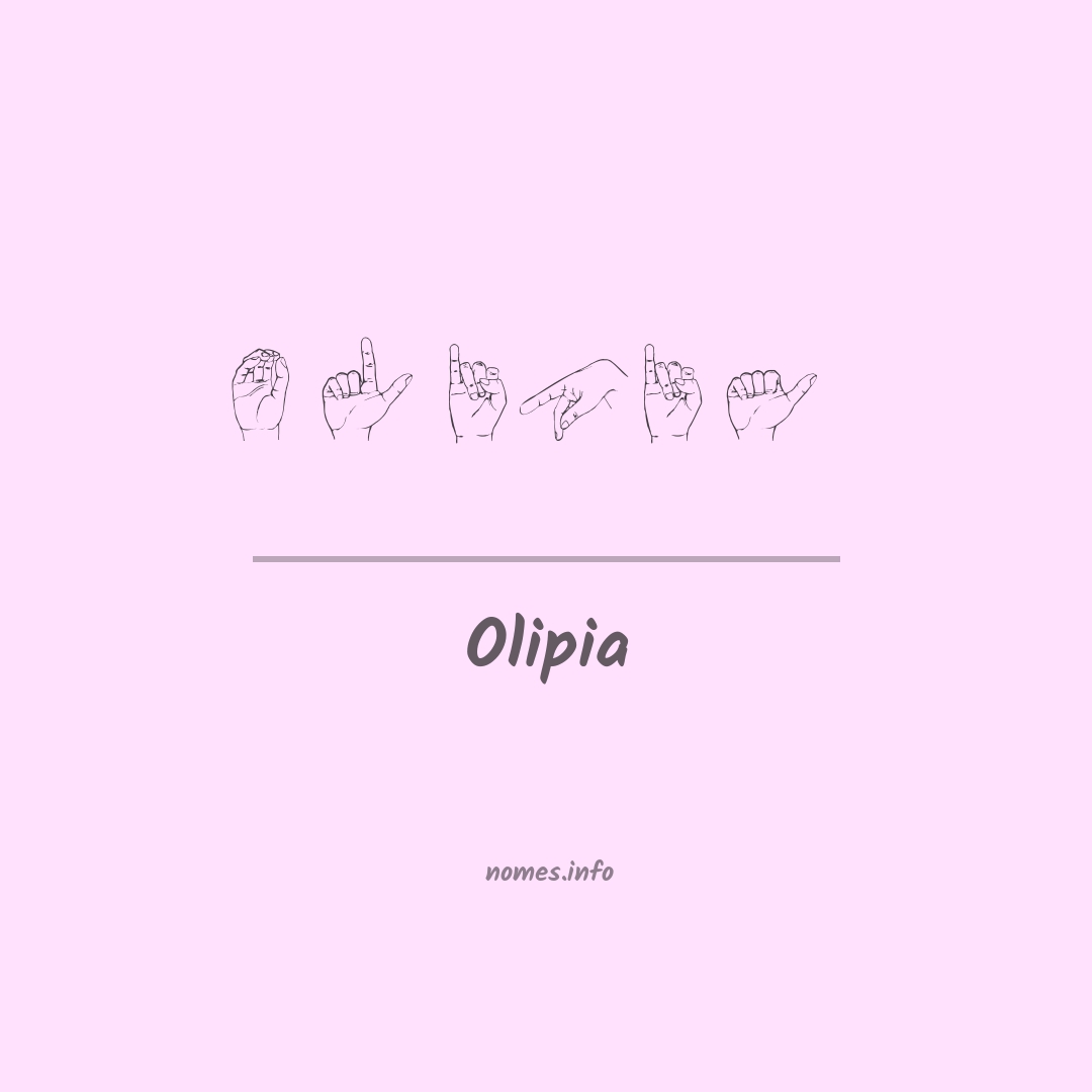 Olipia em Libras