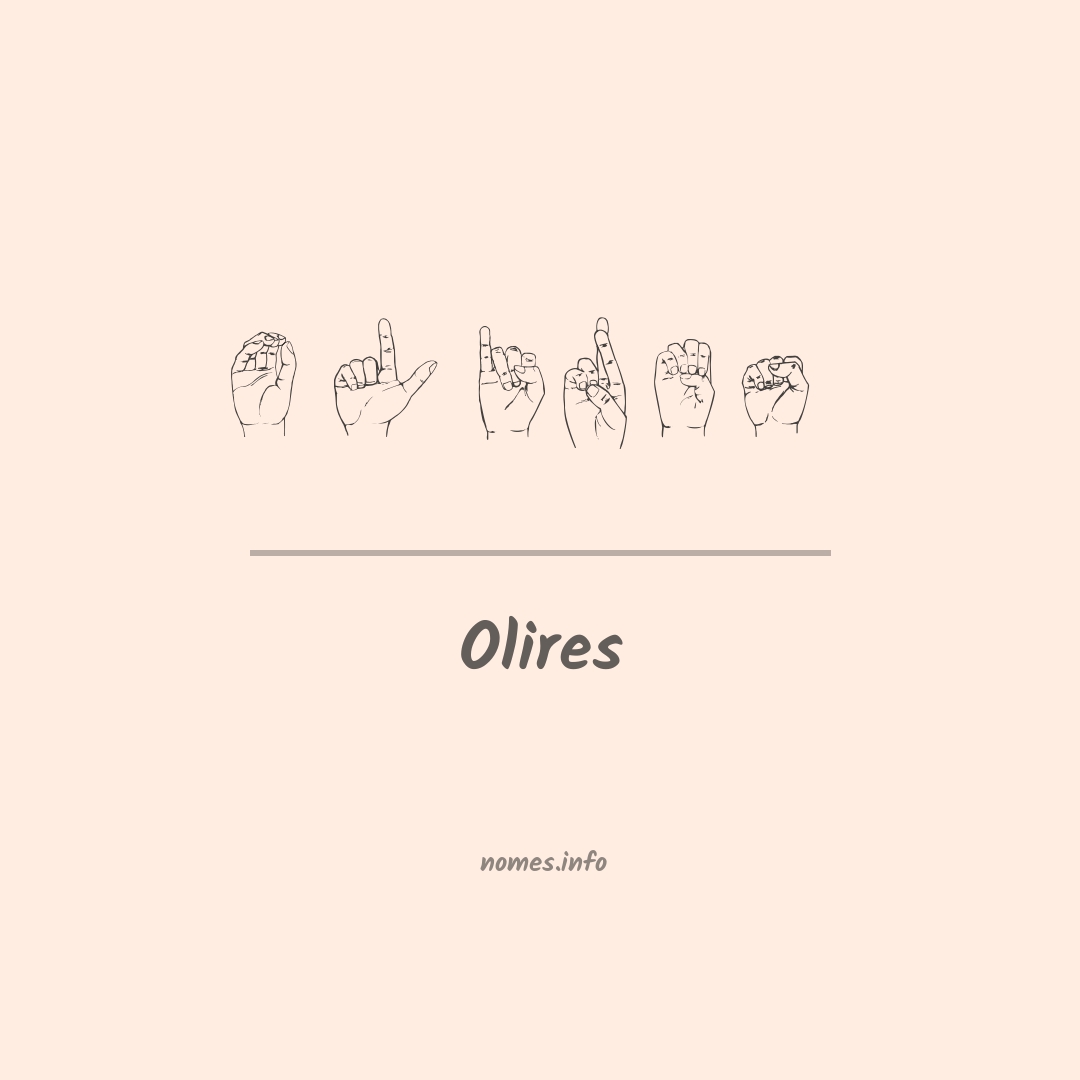 Olires em Libras