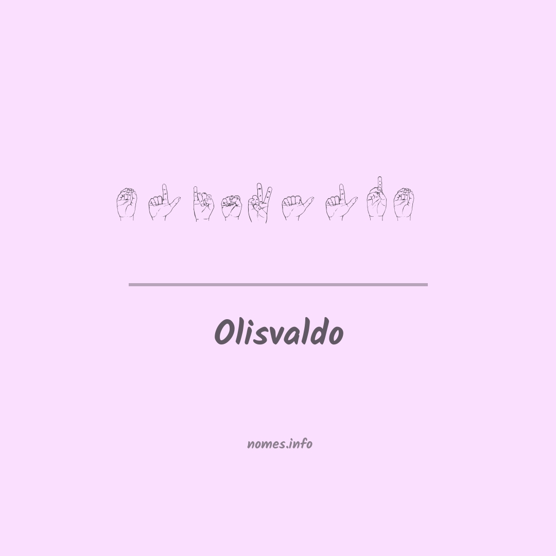 Olisvaldo em Libras