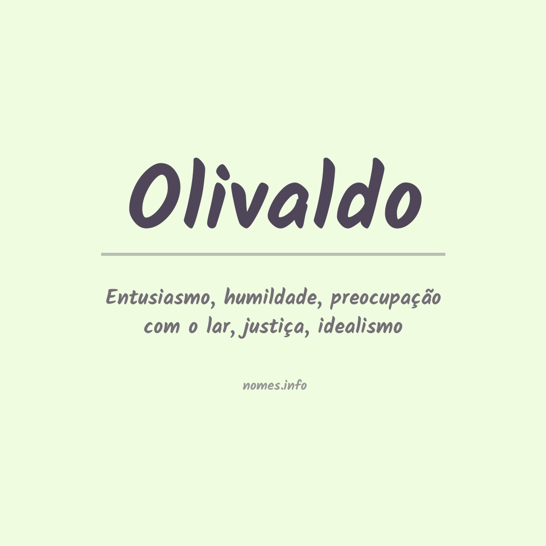 Significado do nome Olivaldo