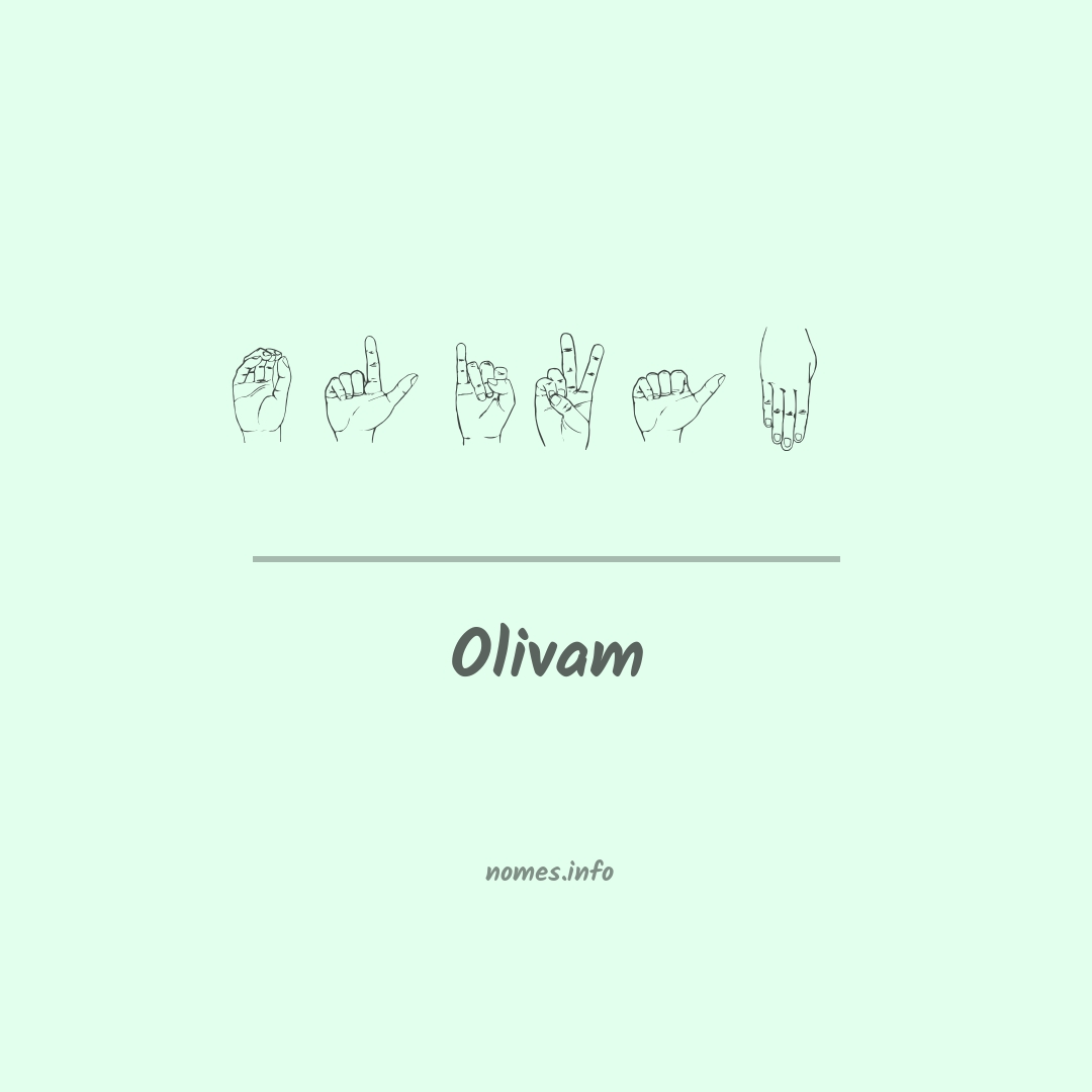 Olivam em Libras
