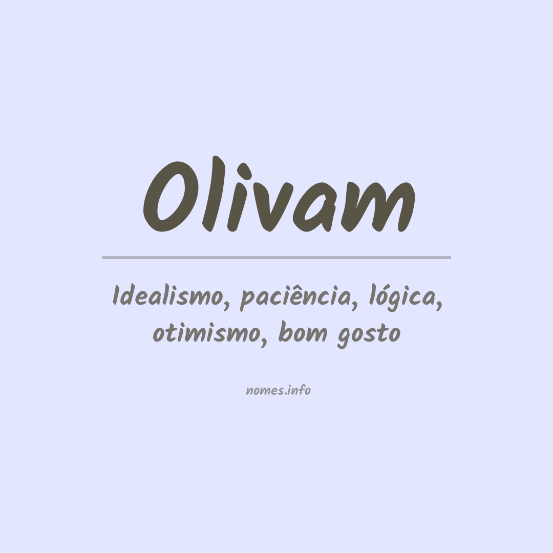 Significado do nome Olivam