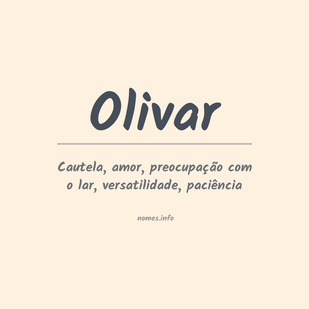Significado do nome Olivar