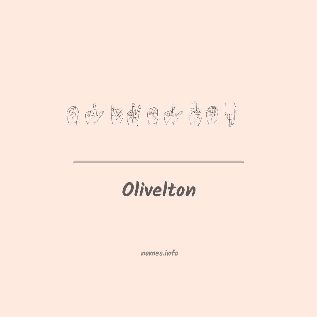 Olivelton em Libras
