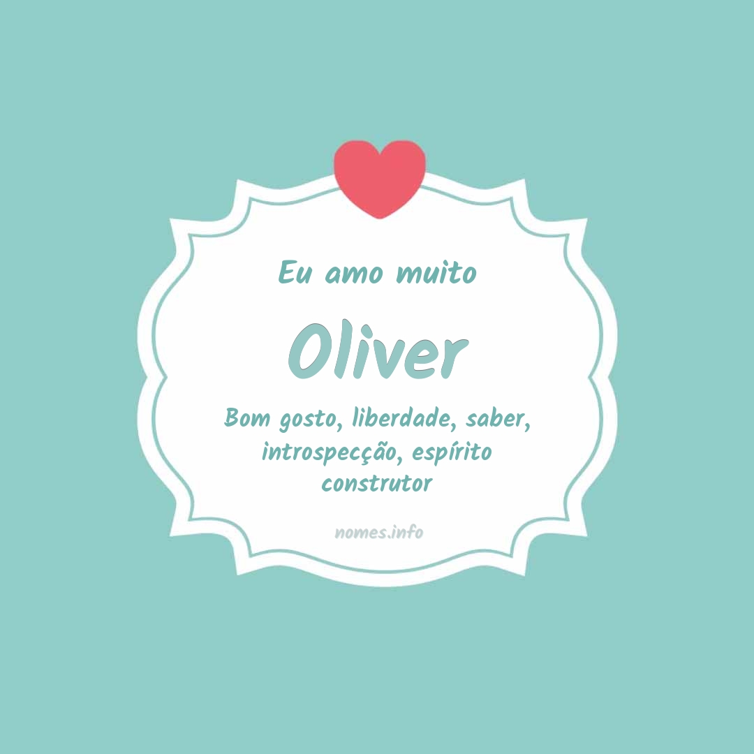 Significado do nome Oliver - Dicionário de Nomes Próprios