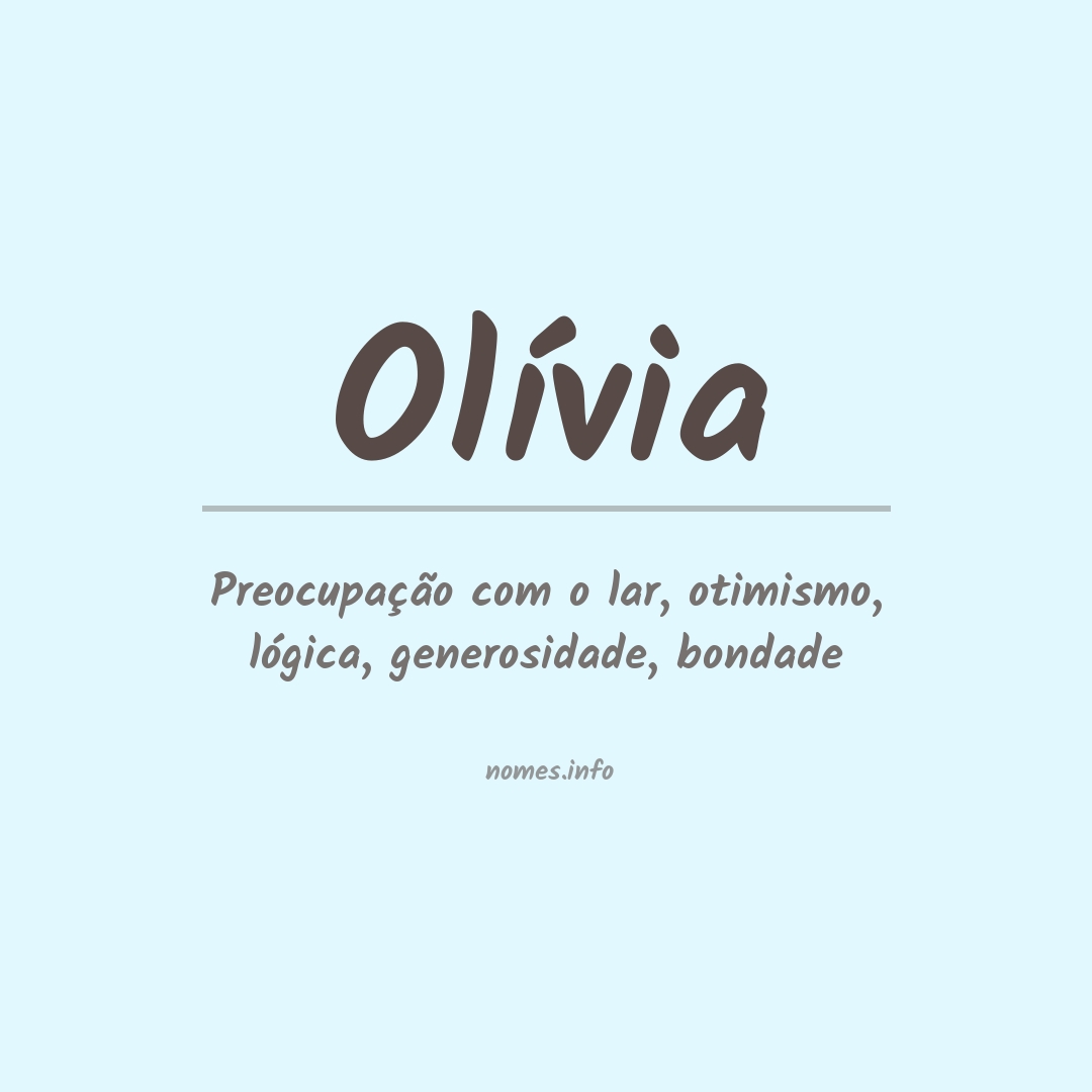 Significado do nome Olívia