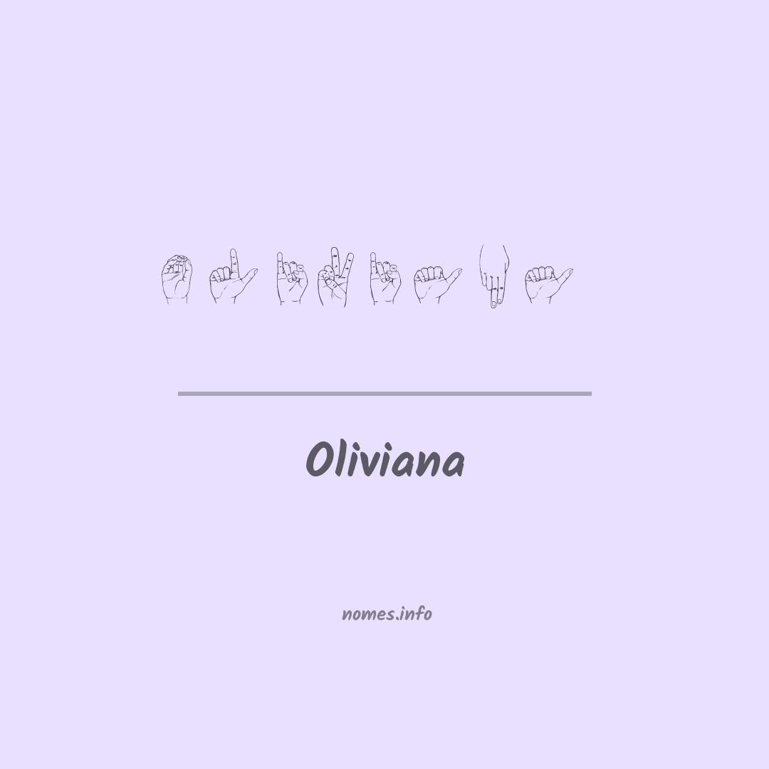 Oliviana em Libras